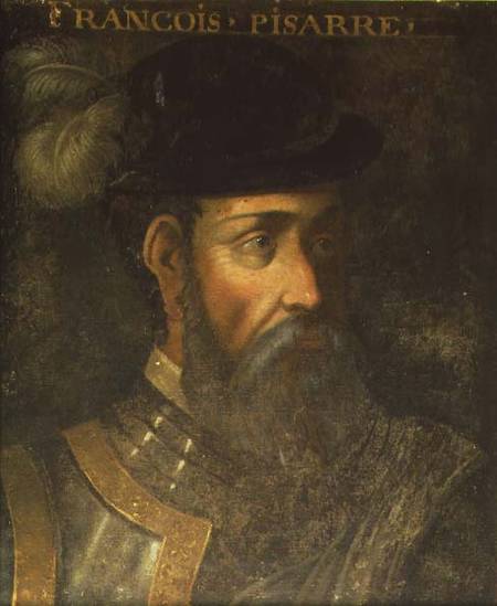 Portrait of Francisco Pizarro (c.1478-1541) Spanish conqueror of Peru de Jean Mosnier