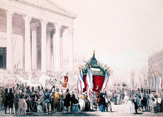 Funeral of the victims of the riots of February 1848 at the Church of La Madeleine, 4th March 1848 de Jean Naissant