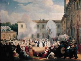 Francois Rene (1768-1848) Vicomte de Chateaubriand, Receiving the Grand Duchess Elena of Russia (180