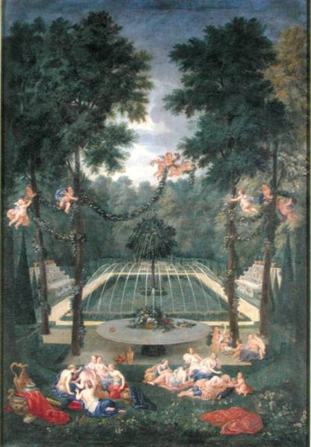 Groves of Versailles, view of the Marais with Venus and Echo de Jean the Younger Cotelle