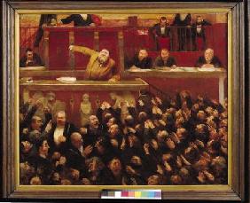 Jean Jaures (1859-1914) Speaking at the Tribune of the Chamber of Deputies