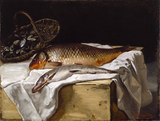 Still Life with Fish de Jean Frederic Bazille