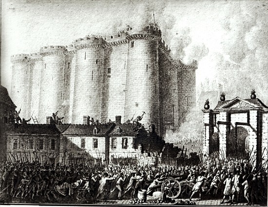 Siege of the Bastille, 14th July 1789 de Jean Louis the Younger Prieur