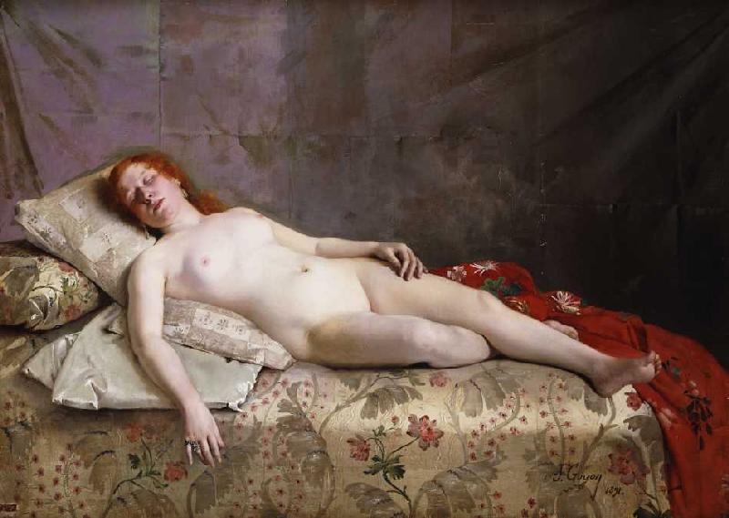 Schlafender Akt de Jeanne Bordes-Guyon