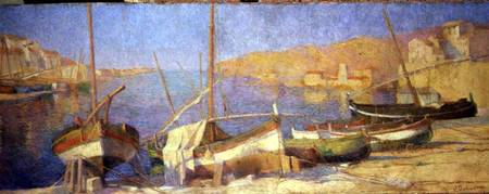 The Port of Collioure, Afternoon de Jeanne Dubut