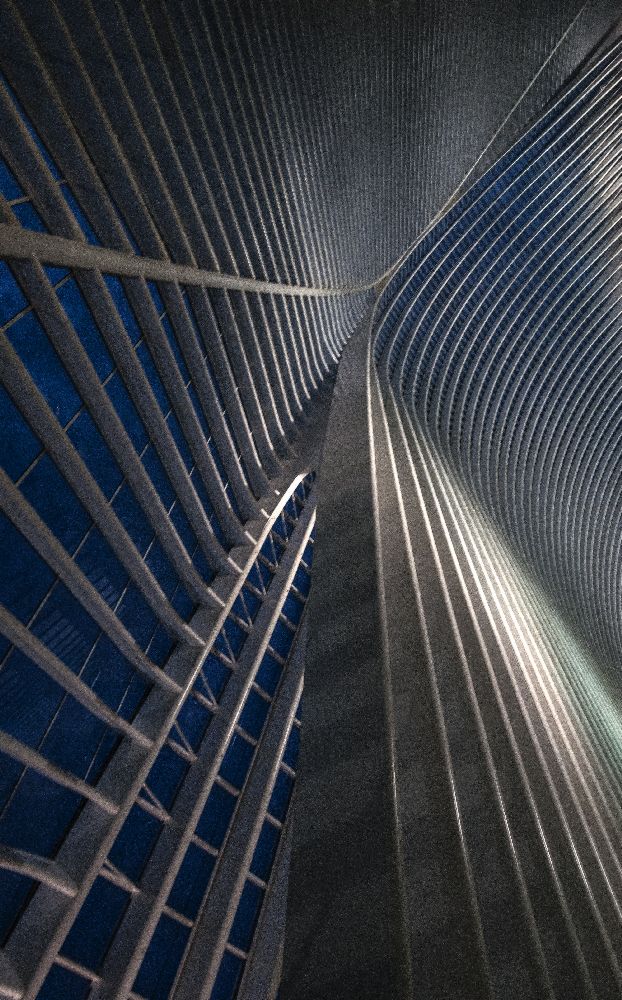 Calatrava lines at the blue hour de Jef Van den