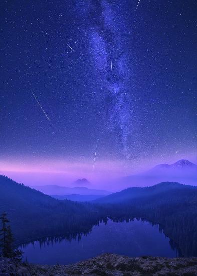 Mt Shasta Shooting Stars