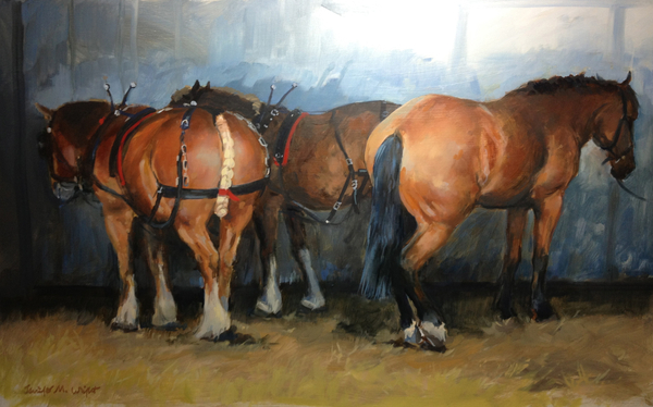 Horses - Heavy Horses - Chertsey Show de Jennifer Wright