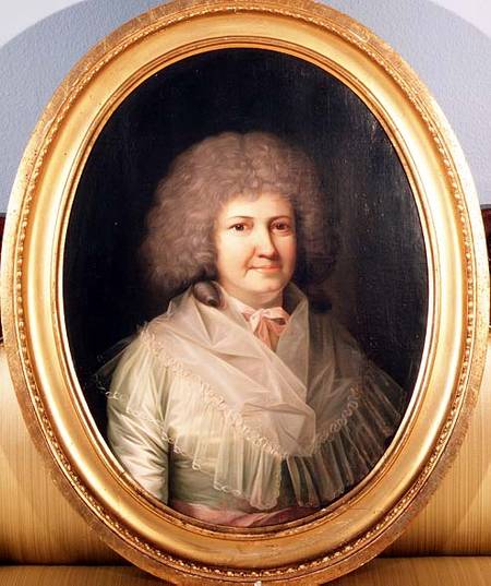 Portrait of a lady, Mrs. Mackway de Jens Juel