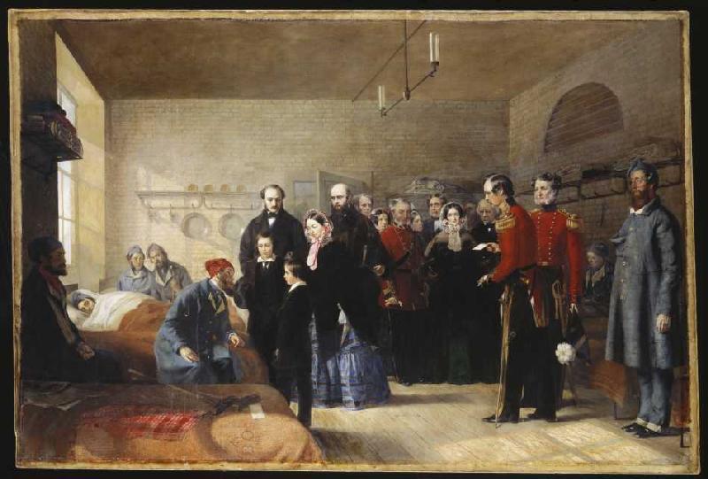 The first visit queen Victoria with her wounded so de Jerry Barrett