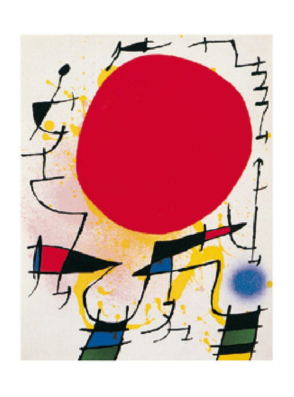 El sol rojo - (JM-794) - poster de Joan Miró