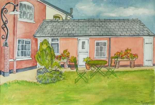 Back Garden, Red Cottage Studios, Suffolk de Joan  Thewsey