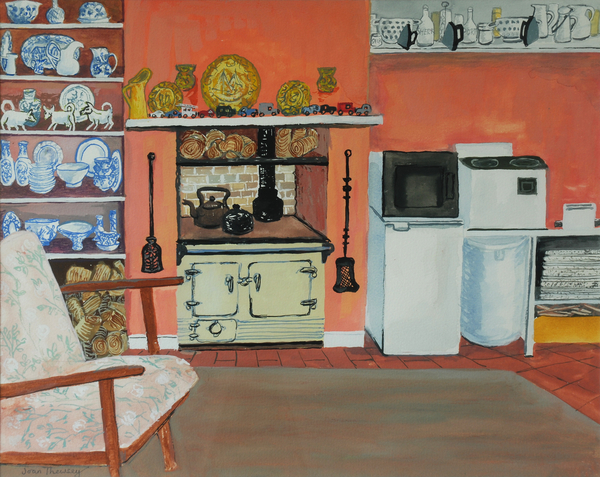 Cottage Kitchen,Red Cottage Studios,Suffolk with Rayburn de Joan  Thewsey