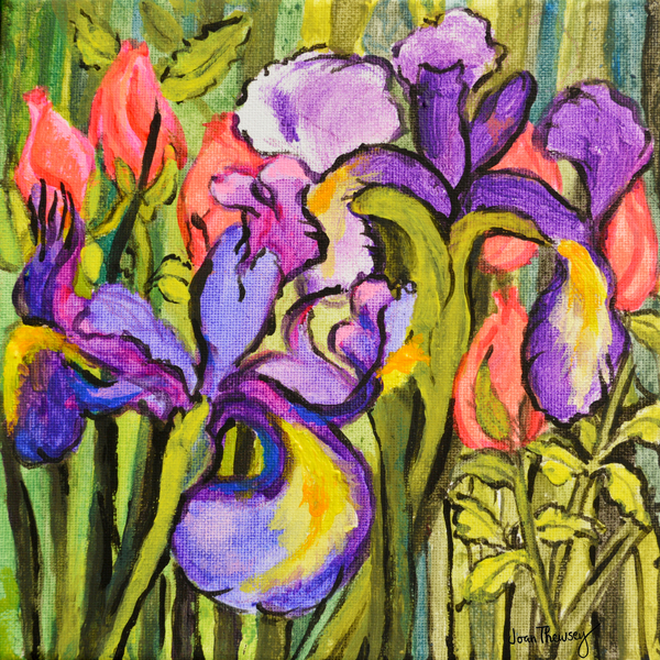 Irises and Roses de Joan  Thewsey