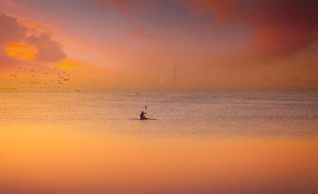 Albufera kayaking at sunset 7D17