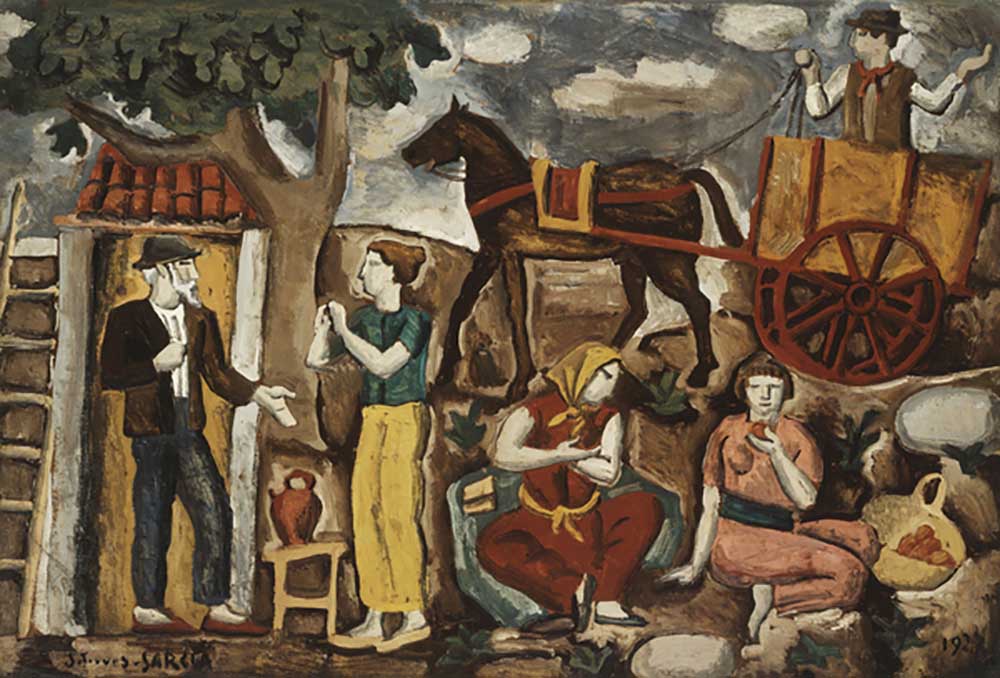 Farmers; Campesinos, 1927 de Joaquin Torres-Garcia