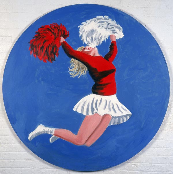 Cheerleader Tondo, 2001 (oil on canvas)  de Joe Heaps  Nelson