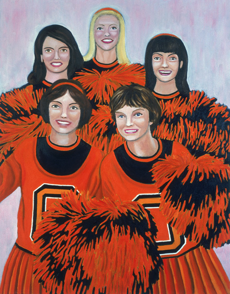 Oregon State Cheerleaders, 2002 (oil on canvas)  de Joe Heaps  Nelson
