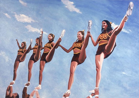Florida State Cheerleaders, 2002 (oil on canvas)  de Joe Heaps  Nelson