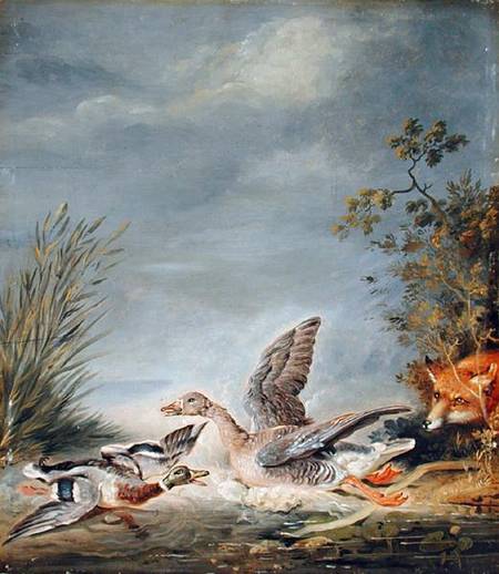 Fox and Waterfowl de Joh. Friedrich August Tischbein