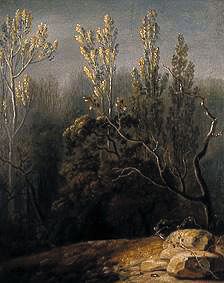 Landscape with poplars de Joh. Heinrich Wilhelm Tischbein