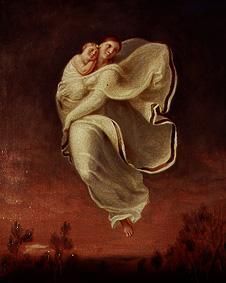 Unresolved female figure with a sleeping child de Joh. Heinrich Wilhelm Tischbein