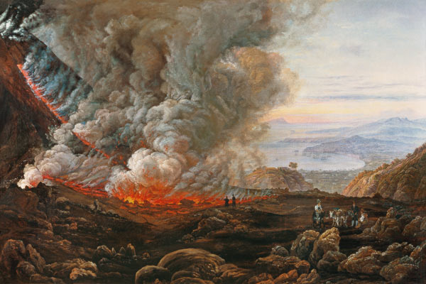 Outbreak of the Vesuvs de Johan Christian Clausen Dahl