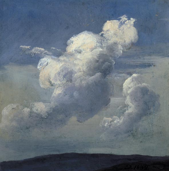 Cloud Study de Johan Christian Clausen Dahl
