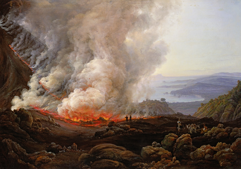 Eruption of the Volcano Vesuvius de Johan Christian Clausen Dahl