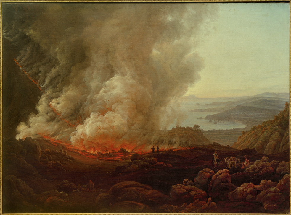 Der Ausbruch des Vesuv im Dezember 1820. de Johan Christian Clausen Dahl