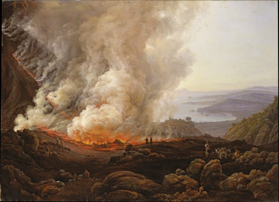 The Eruption of Vesuvius in December 1820 de Johan Christian Clausen Dahl