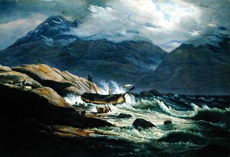 Shipwreck on the Norwegian Coast de Johan Christian Clausen Dahl