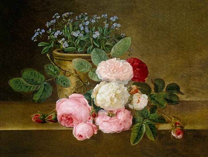 Still Life of Flowers de Johan Laurentz Jensen