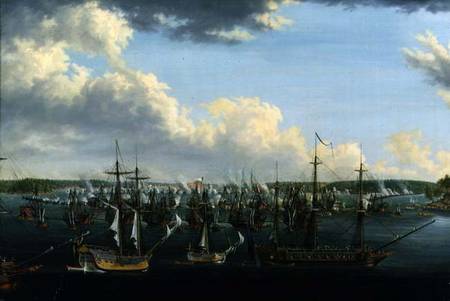 The Battle at Fredrikshamn de Johan Tietrich Schoultz