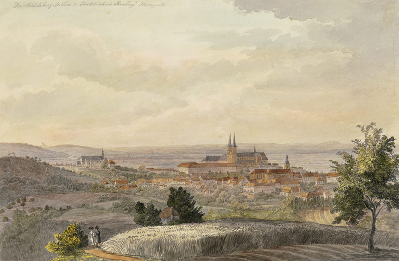 Ansicht von Bamberg von Süden de Johann Adam Klein