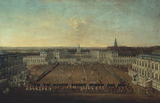 Dresden,Zwinger mit Karneval de Johann Alexander Thiele