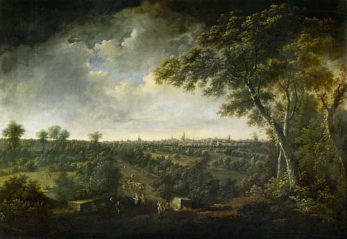Leipzig, seen by Lindenau de Johann Alexander Thiele