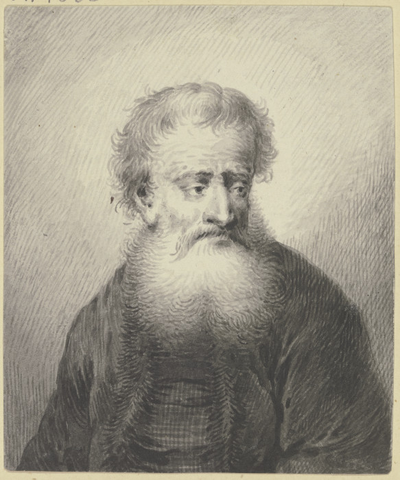 Brustbild eines weißbärtigen Mannes, leicht nach rechts gewandt de Johann Andreas Benjamin Nothnagel