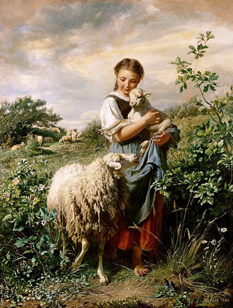 The little shepherdess de Johann Baptist Hofner