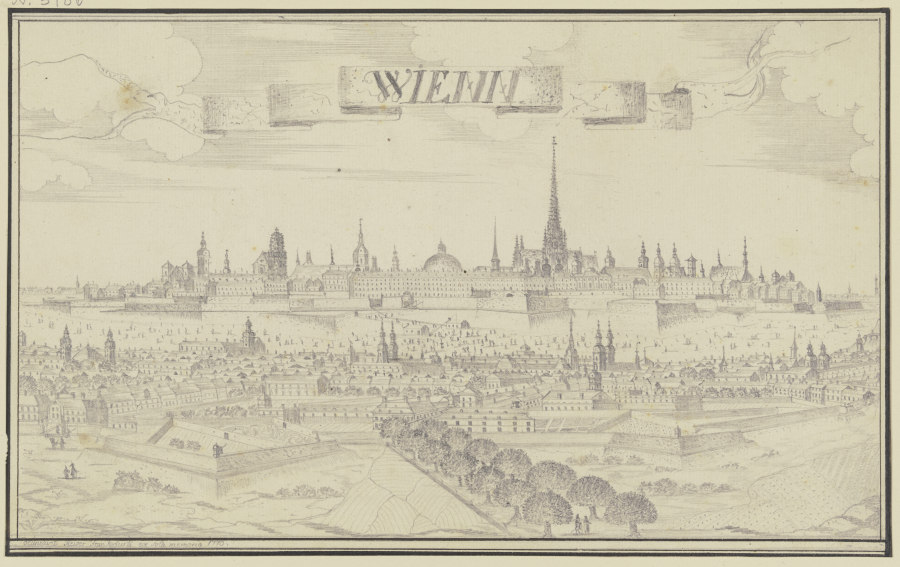 View on Vienna de Johann Baptist Reiser