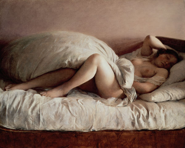 Sleeping woman de Johann Baptist Reiter