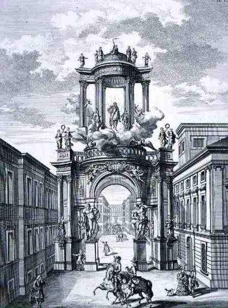 Triumphal Arch, Vienna, from 'Entwurf einer historischen Architektur' de Johann Bernhard Fischer von Erlach