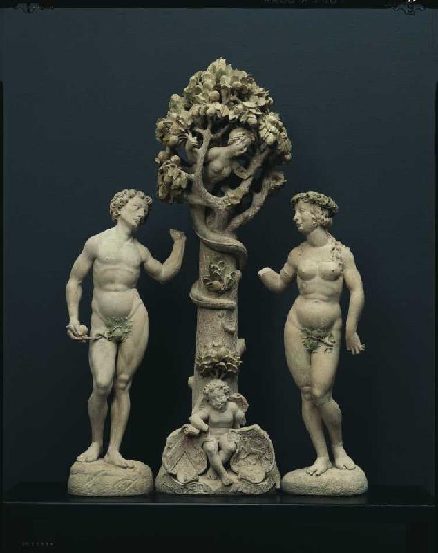Adam und Eva unter dem Paradiesbaum de Johann Brabender