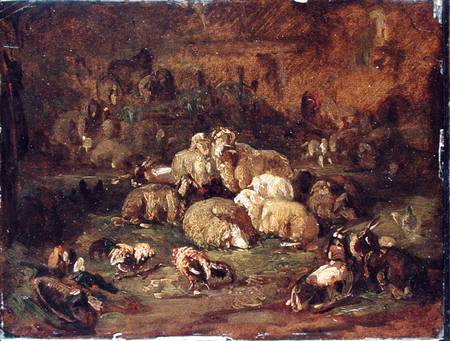 Sheep, Goats and Chickens de Johann Christian Reinhart