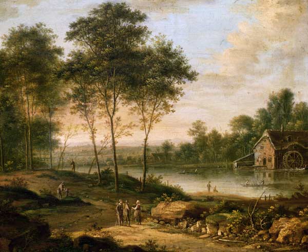 Landscape with a Mill de Johann Christian Vollerdt