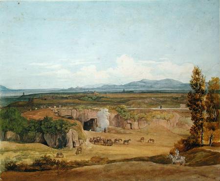 View of the Roman Campagna de Johann Christoph Erhard
