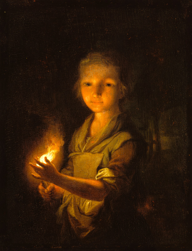Girl with a Burning Torch de Johann Conrad Seekatz