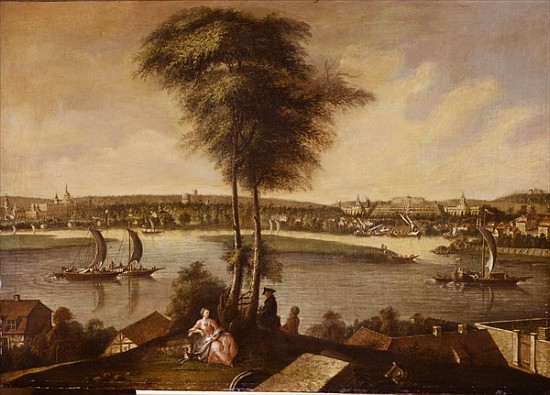 View of the Sanssouci park from Brauhausberg de Johann Friedrich Meyer