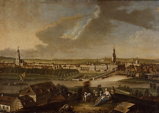 View over Potsdam from Brauhausberg de Johann Friedrich Meyer
