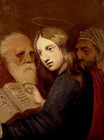 12-year-old Jesus with the document scholars de Johann Friedrich Overbeck